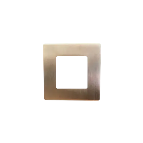 Bouton de meuble CD carré lisse 70x70mm